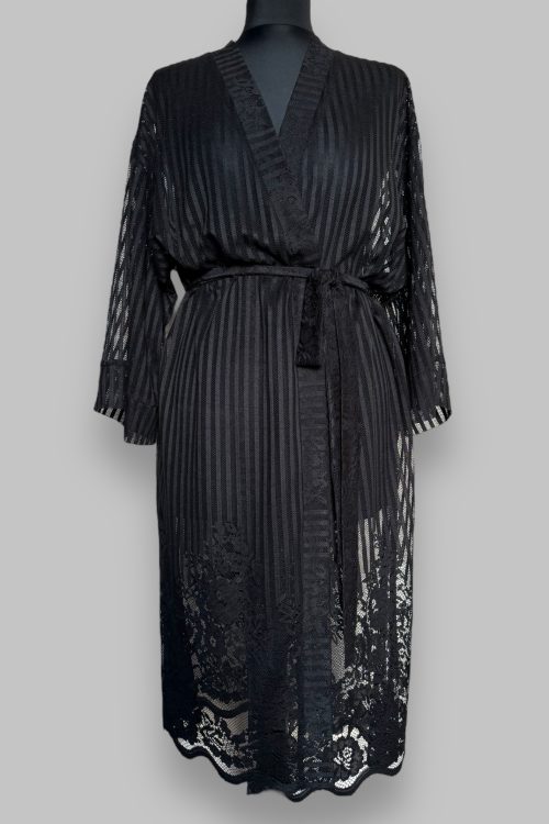 Dark Queen mustast pitsist kimono