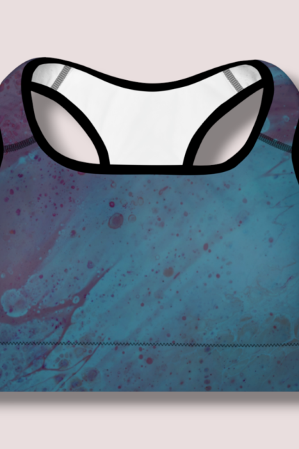 Sinise ja lillaga topp